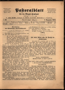 Pastoralblatt für die Diözese Ermland, 1902, nr 12