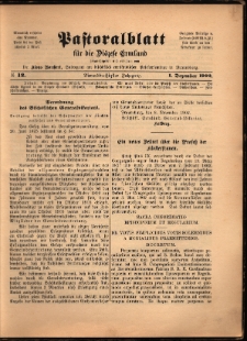 Pastoralblatt für die Diözese Ermland, 1902, nr 12