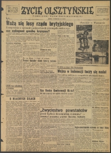 Życie Olsztyńskie : pismo ziemi warmińsko-mazurskiej, 1947, nr 104