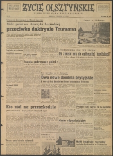 Życie Olsztyńskie : pismo ziemi warmińsko-mazurskiej, 1947, nr 108