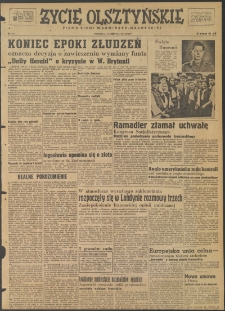 Życie Olsztyńskie : pismo ziemi warmińsko-mazurskiej, 1947, nr 115
