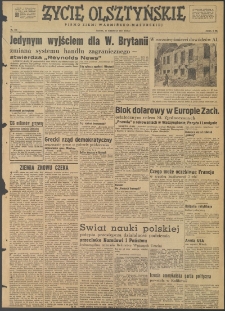 Życie Olsztyńskie : pismo ziemi warmińsko-mazurskiej, 1947, nr 118