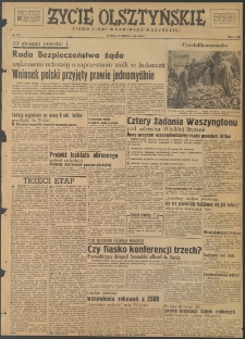 Życie Olsztyńskie : pismo ziemi warmińsko-mazurskiej, 1947, nr 120