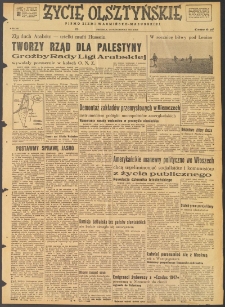 Życie Olsztyńskie : pismo ziemi warmińsko-mazurskiej, 1947, nr 164
