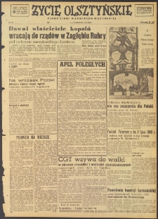 Życie Olsztyńskie : pismo ziemi warmińsko-mazurskiej, 1947, nr 185