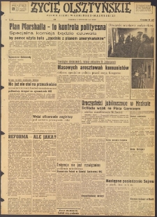 Życie Olsztyńskie : pismo ziemi warmińsko-mazurskiej, 1947, nr 191