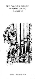 XXI Pasymskie Koncerty Muzyki Organowej i Kameralnej
