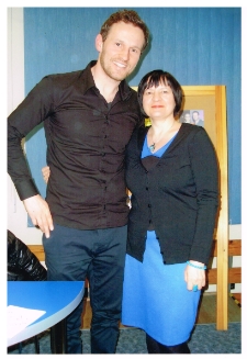 [Spotkanie z Mariuszem Czerkawskim w Miejskiej Bibliotece Publicznej w Szczytnie]