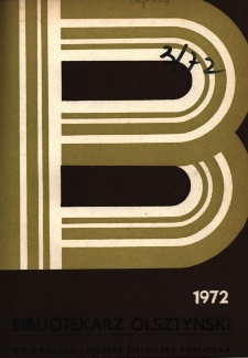 Bibliotekarz Olsztyński, 1972, nr 3