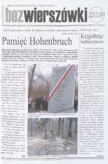 Bez Wierszówki, 2011, nr 3-4