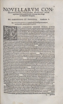 NOVELLARVU CONSTITVTIONVU IVSTINIANI PRINCIPIS POST repetitam Codicis praelectionem editarum liber, GregorioHaloandro interprete. DE HAEREDIBVS ET FALCIDIA. Constitutio I.