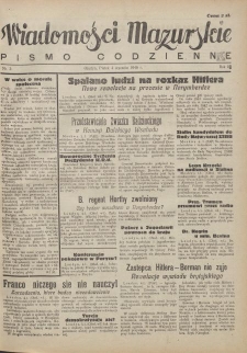 Wiadomości Mazurskie : pismo codzienne. 1946 (R. 2), nr 3