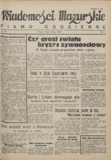 Wiadomości Mazurskie : pismo codzienne. 1946 (R. 2), nr 30