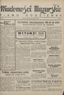 Wiadomości Mazurskie : pismo codzienne. 1946 (R. 2), nr 34