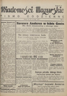 Wiadomości Mazurskie : pismo codzienne. 1946 (R. 2), nr 35