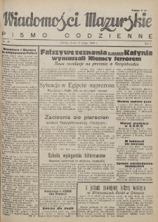 Wiadomości Mazurskie : pismo codzienne. 1946 (R. 2), nr 48