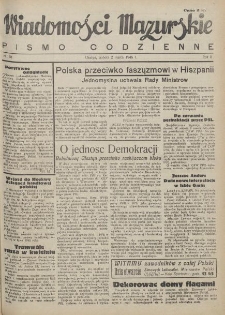 Wiadomości Mazurskie : pismo codzienne. 1946 (R. 2), nr 51