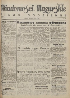 Wiadomości Mazurskie : pismo codzienne. 1946 (R. 2), nr 58