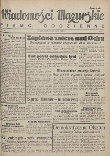 Wiadomości Mazurskie : pismo codzienne. 1946 (R. 2), nr 59