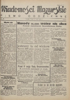 Wiadomości Mazurskie : pismo codzienne. 1946 (R. 2), nr 70