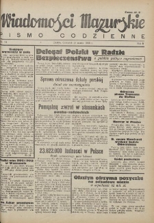 Wiadomości Mazurskie : pismo codzienne. 1946 (R. 2), nr 74