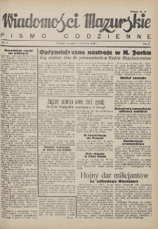 Wiadomości Mazurskie : pismo codzienne. 1946 (R. 2), nr 80