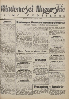 Wiadomości Mazurskie : pismo codzienne. 1946 (R. 2), nr 86 (97)