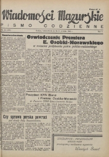Wiadomości Mazurskie : pismo codzienne. 1946 (R. 2), nr 94 (105)
