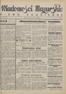 Wiadomości Mazurskie : pismo codzienne. 1946 (R. 2), nr 124 (135)