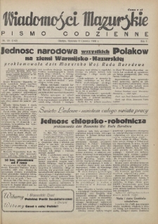 Wiadomości Mazurskie : pismo codzienne. 1946 (R. 2), nr 131 (142)