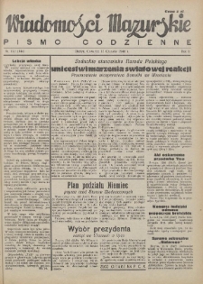 Wiadomości Mazurskie : pismo codzienne. 1946 (R. 2), nr 133 (144)