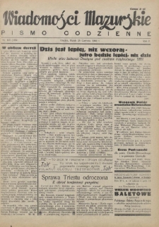Wiadomości Mazurskie : pismo codzienne. 1946 (R. 2), nr 145 (156)