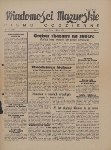 Wiadomości Mazurskie : pismo codzienne. 1946 (R. 2), nr 155 (166)