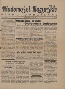 Wiadomości Mazurskie : pismo codzienne. 1946 (R. 2), nr 157 (168)