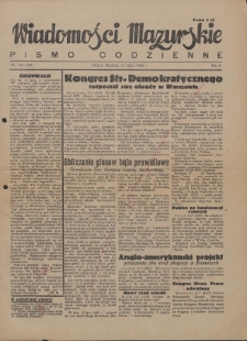 Wiadomości Mazurskie : pismo codzienne. 1946 (R. 2), nr 159 (170)