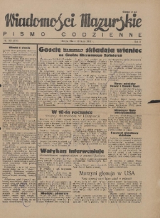 Wiadomości Mazurskie : pismo codzienne. 1946 (R. 2), nr 163 (174)