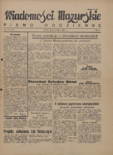 Wiadomości Mazurskie : pismo codzienne. 1946 (R. 2), nr 164 (175)