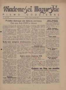 Wiadomości Mazurskie : pismo codzienne. 1946 (R. 2), nr 178 (189)