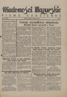 Wiadomości Mazurskie : pismo codzienne. 1946 (R. 2), nr 192 (203)