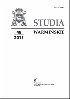 Studia Warmińskie T. 48 (2011) - cały numer