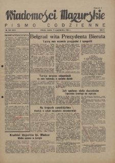 Wiadomości Mazurskie : pismo codzienne. 1946 (R. 2), nr 242 (253)