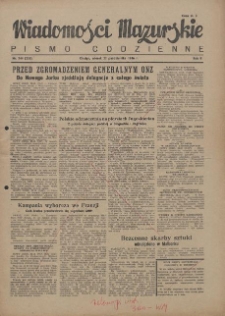 Wiadomości Mazurskie : pismo codzienne. 1946 (R. 2), nr 244 (255)