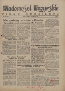 Wiadomości Mazurskie : pismo codzienne. 1946 (R. 2), nr 247 (258)