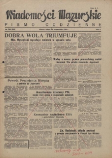 Wiadomości Mazurskie : pismo codzienne. 1946 (R. 2), nr 248 (259)