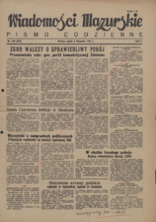 Wiadomości Mazurskie : pismo codzienne. 1946 (R. 2), nr 258 (267)