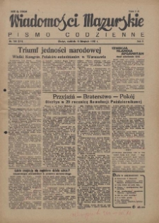 Wiadomości Mazurskie : pismo codzienne. 1946 (R. 2), nr 260 (271)
