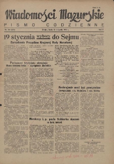 Wiadomości Mazurskie : pismo codzienne. 1946 (R. 2), nr 262 (273)