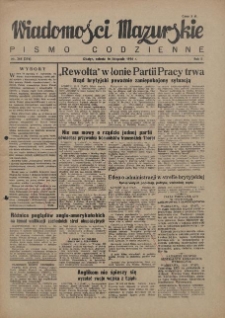 Wiadomości Mazurskie : pismo codzienne. 1946 (R. 2), nr 265 (276)