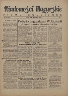 Wiadomości Mazurskie : pismo codzienne. 1946 (R. 2), nr 268 (279)