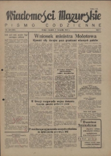 Wiadomości Mazurskie : pismo codzienne. 1946 (R. 2), nr 269 (280)